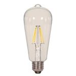 Satco 6.5W ST19 Dimmable LED Light Bulb with Medium Base
